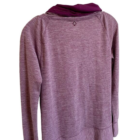 PrAna Purple Ember Athletic Cowl Neck Top Drawstring Pullover Tunic S‎ - Picture 10 of 11